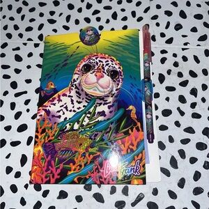 Vintage Lisa Frank Collection Skeeter the Seal Mini Clipboard Binder *READ*